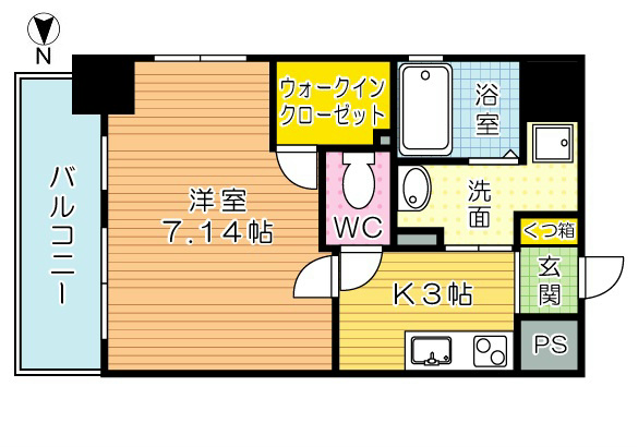 PROTO CITY TOBATA(プロトシティ戸畑) 305号室 間取り