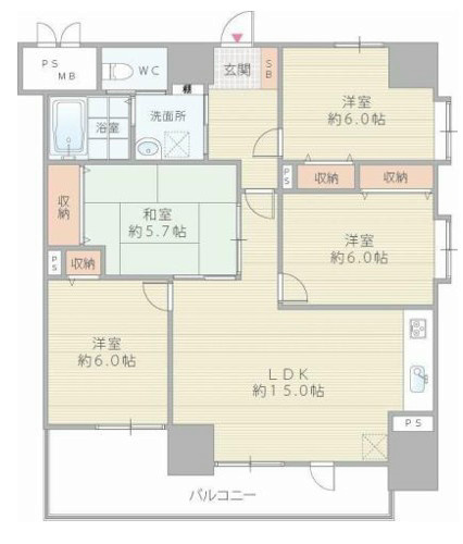 ラ・フォーレ久宝園 間取り