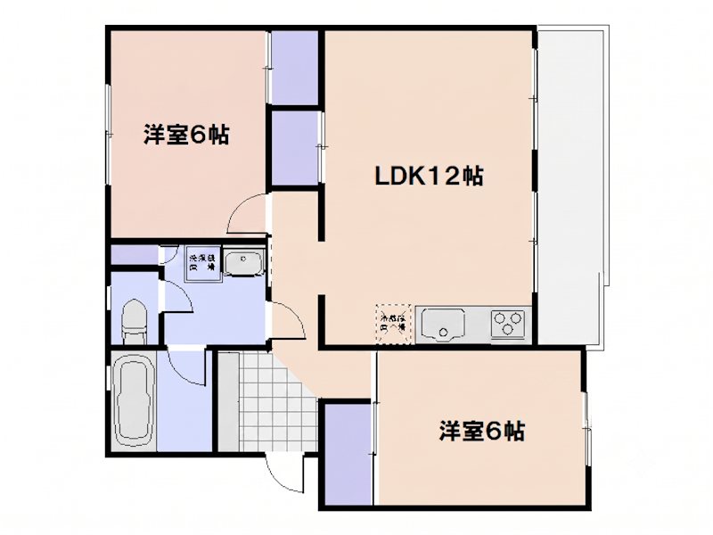 鴨原ハイツ 間取り