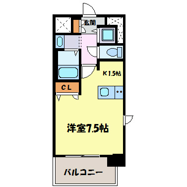 プレサンス名古屋STATIONアライブ 間取り図
