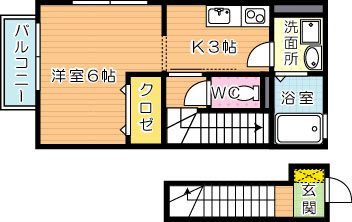 エスペランサ祇園原町 間取り図