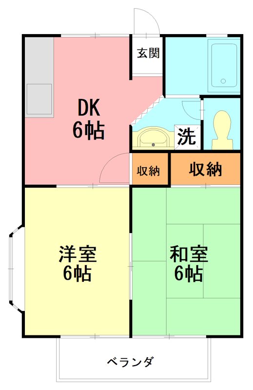 ムーリン鎌倉 201号室 間取り