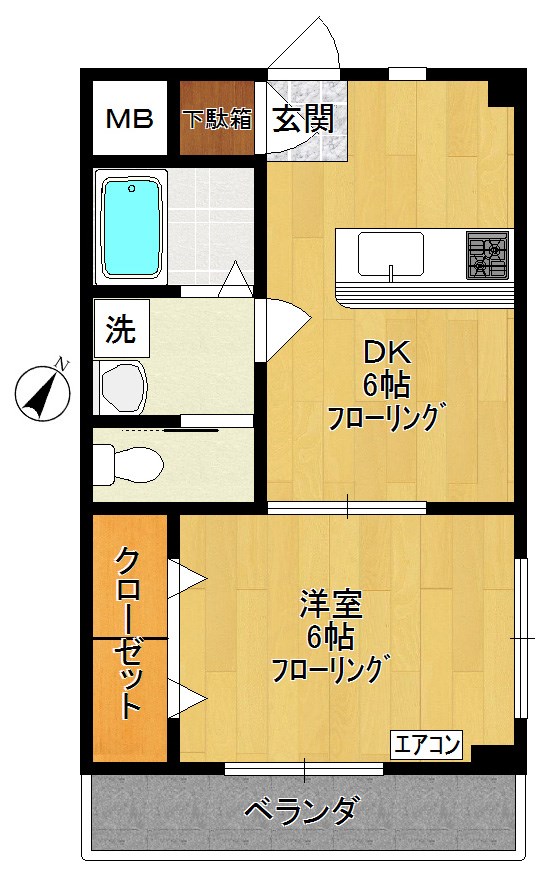 フォーレストハイツ 101号室 間取り