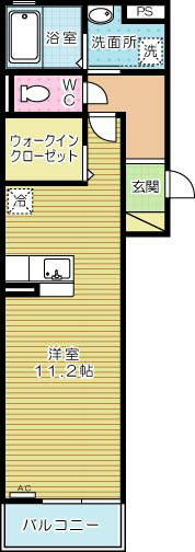 トレス城野館 303号室 間取り