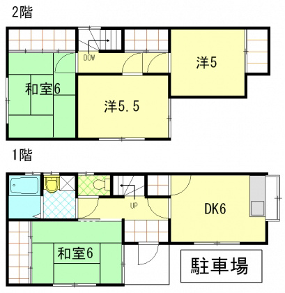 北寺島貸家 間取り図