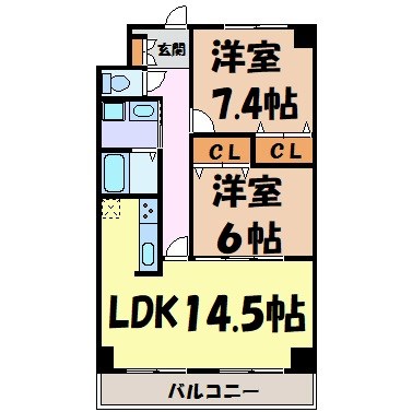 シティーコート翠雲 間取り図