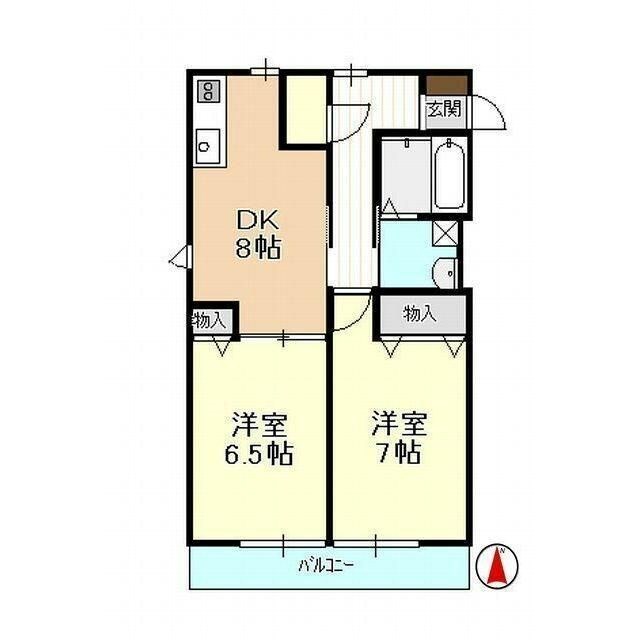 アンセリアA 101号室 間取り