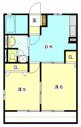 オリーブハイツ 間取り図