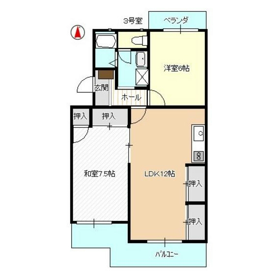 マンションハイネス 間取り図