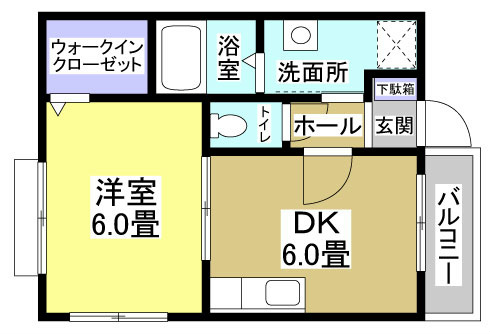 グランデージププレⅢ 101号室 間取り