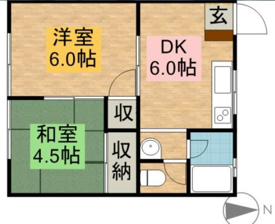 メゾンあずさ 間取り図