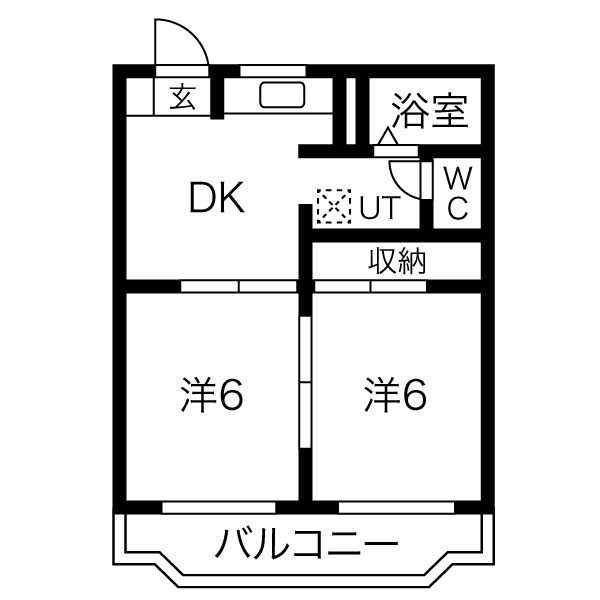 マンションヤマダA 間取り図