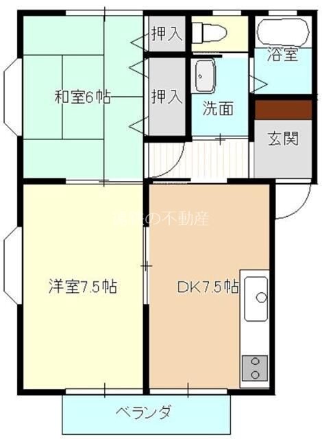 溜屋ハイツⅢ 間取り