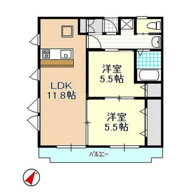 フォレスト住吉Ａ 間取り図