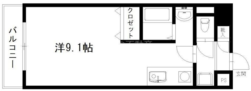 オンリーワン 305号室 間取り