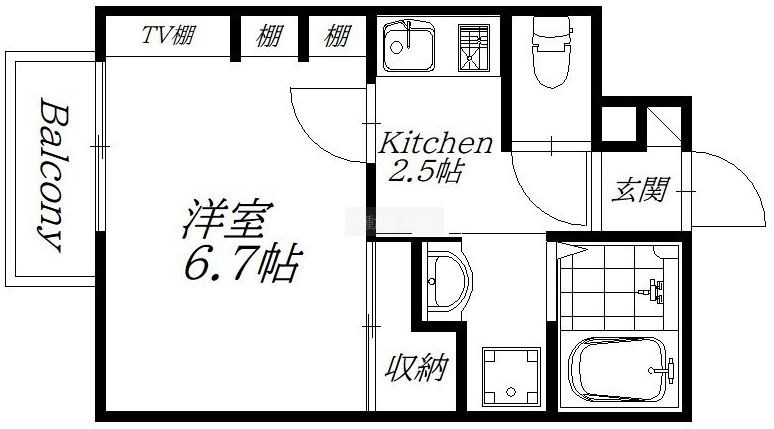 パークサイドサイワイ 間取り図