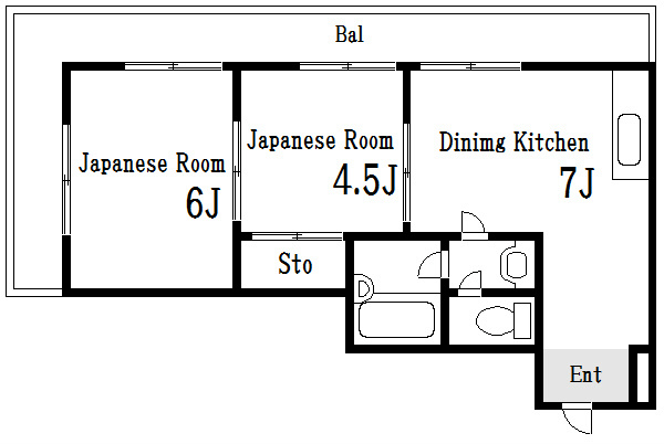 品川ハイツ  間取り図