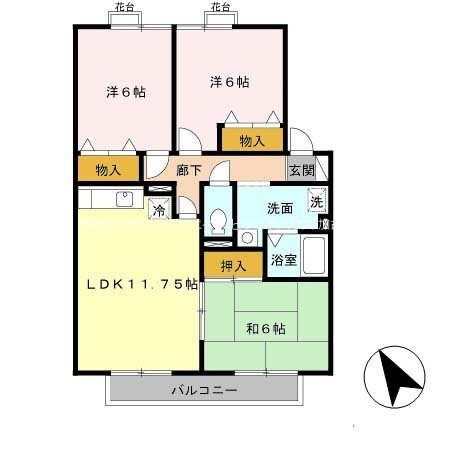 23番館　Ａ棟 間取り図