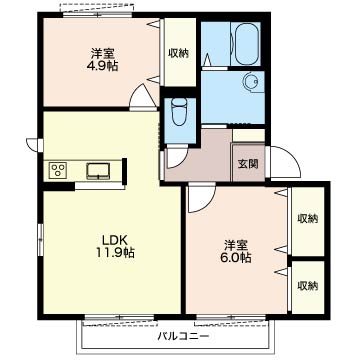 アルブル2番館 間取り