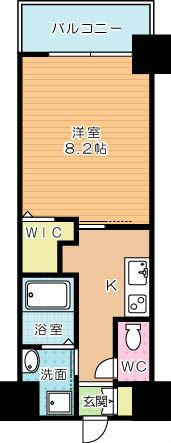 ラ・フェリス下到津 402号室 間取り