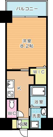 ラ・フェリス下到津 705号室 間取り