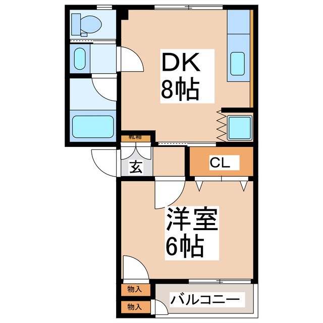 パールハイツA 間取り