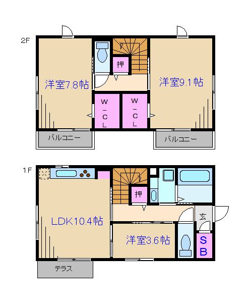 SOUTH FOREST１ 間取り