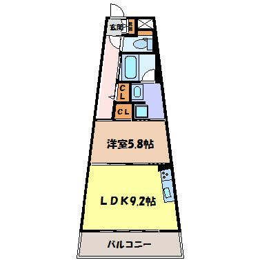 スラントウォールズ 間取り図