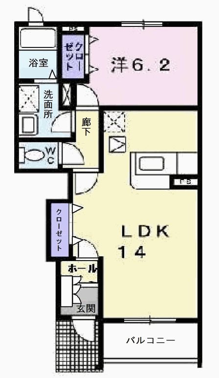 グロワールＡ 間取り図