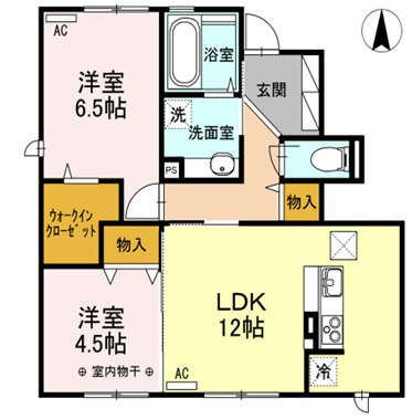 グリーンコートA棟 間取り図