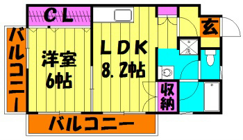 キャピタル新越谷 間取り図