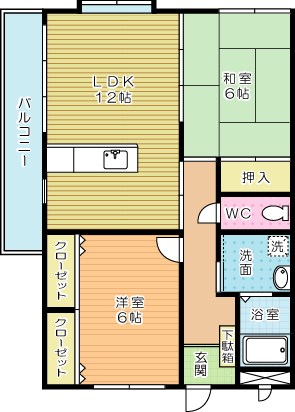 ファインコート 302号室 間取り