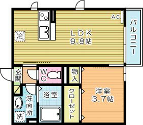 フェリス富ヶ丘 間取り図