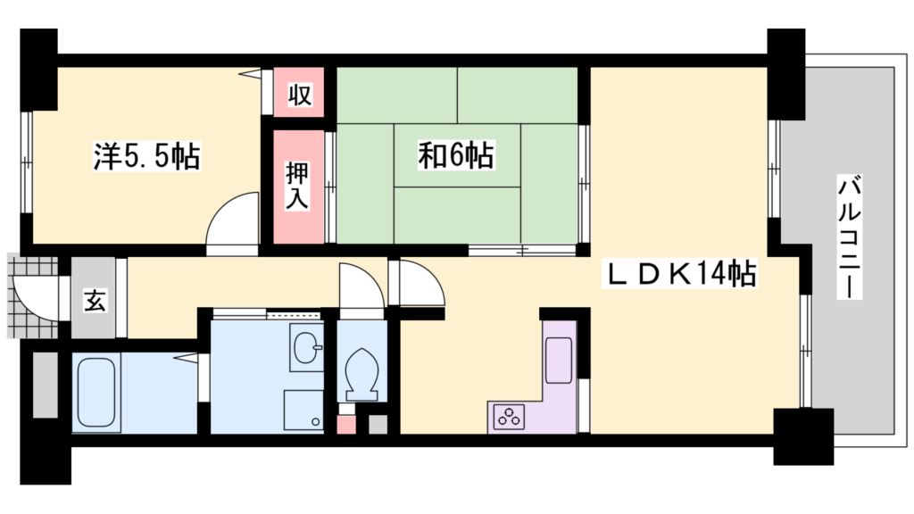 プレステージ土山 間取り図