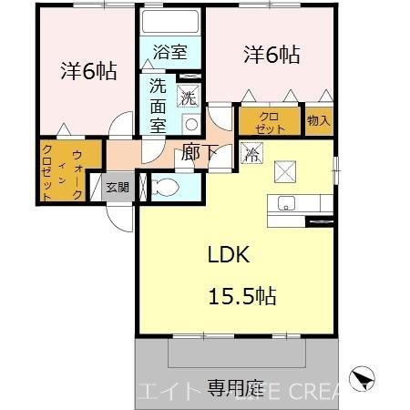 リジェールヒルＡ棟 間取り図
