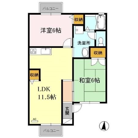 グランドールミツトヨ 間取り