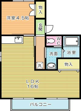 プラス・ラ・ミチエⅠ 間取り図