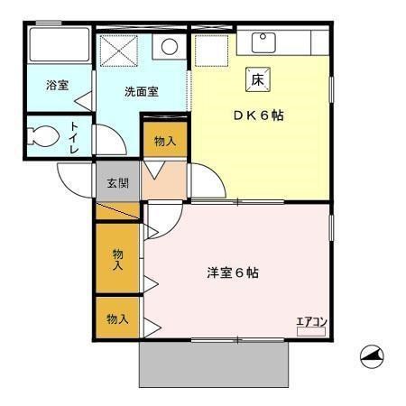 パティオ新松戸 102号室 間取り