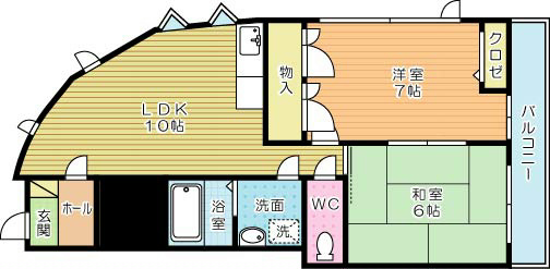 ノアーズアーク安部山公園 304号室 間取り