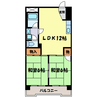 レスカール千代田 間取り図