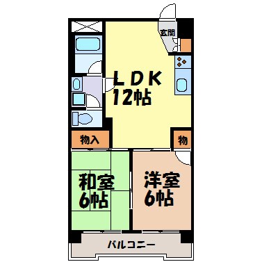 レスカール千代田 間取り図