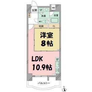 さくらＨｉｌｌｓ名駅ＮＯＲＴＨ 間取り図