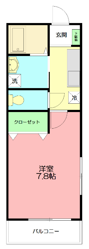 バイオレット倉田  203号室 間取り