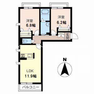 グリーンセント上中 間取り図