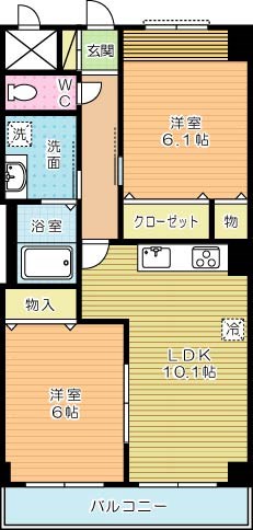 エトワールマサキ 205号室 間取り