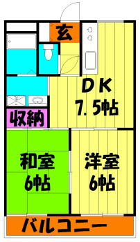 キャピタル南越 間取り図