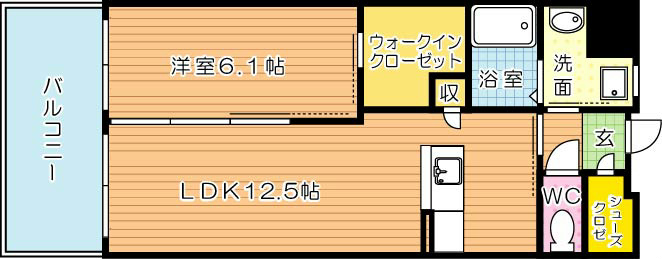 ウィングス八幡駅前 間取り