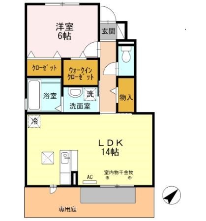 タウンコート・ベルⅡ 間取り図