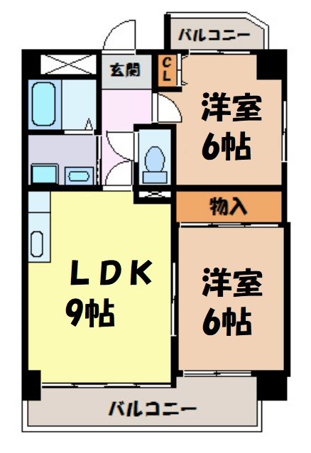 グランフィルドちくさ 間取り図