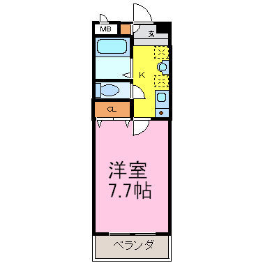 ハイツうみ 103号室 間取り